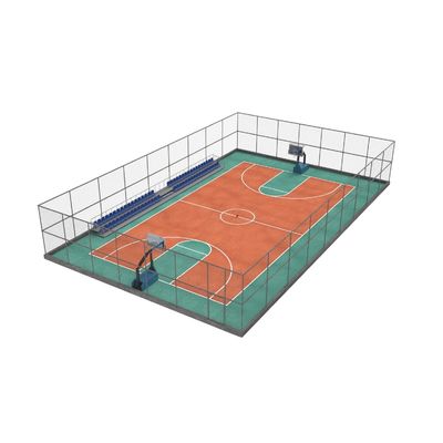 Wear Resistant Synthetic PU Sports Flooring For Basketball Courts